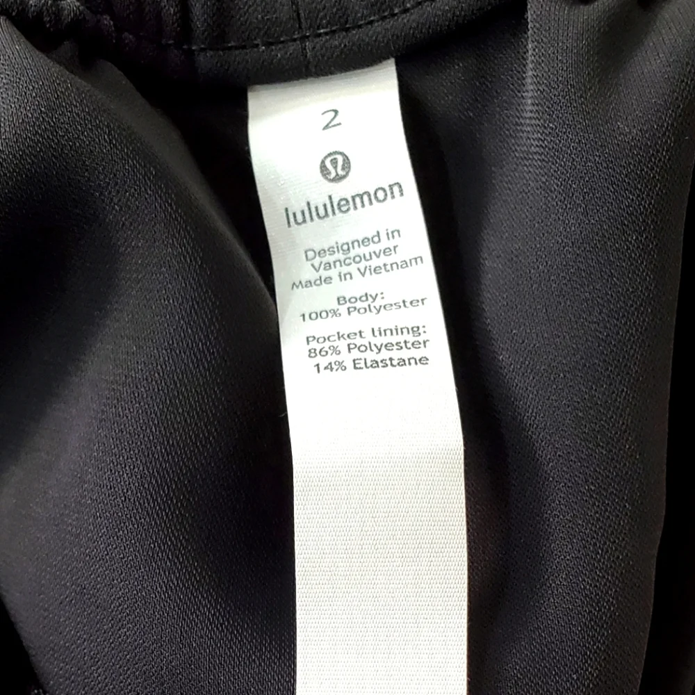 Lululemon 🍋 On The Fly Skirt Woven Black Size 2